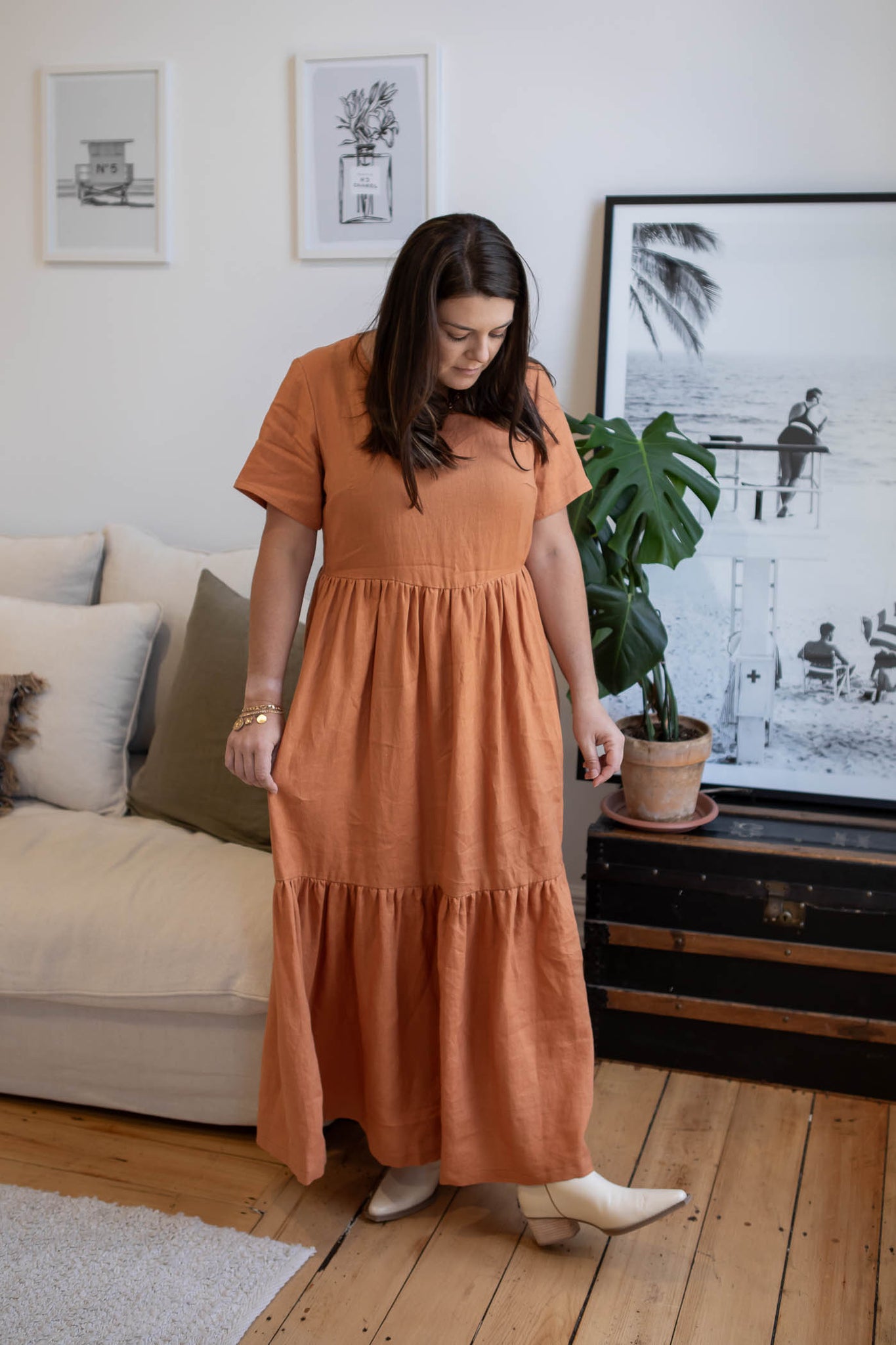 Harper Dress | Short Sleeve - 100% Linen