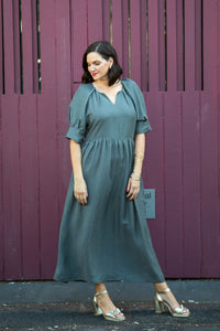 Gwenyth Dress | Cupro Linen Blend