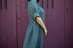 Gwenyth Dress | Cupro Linen Blend