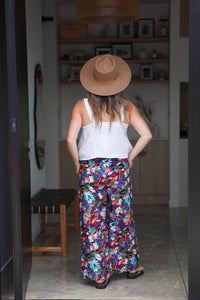 Lexi Pant | 100% Cotton - Abstract Floral