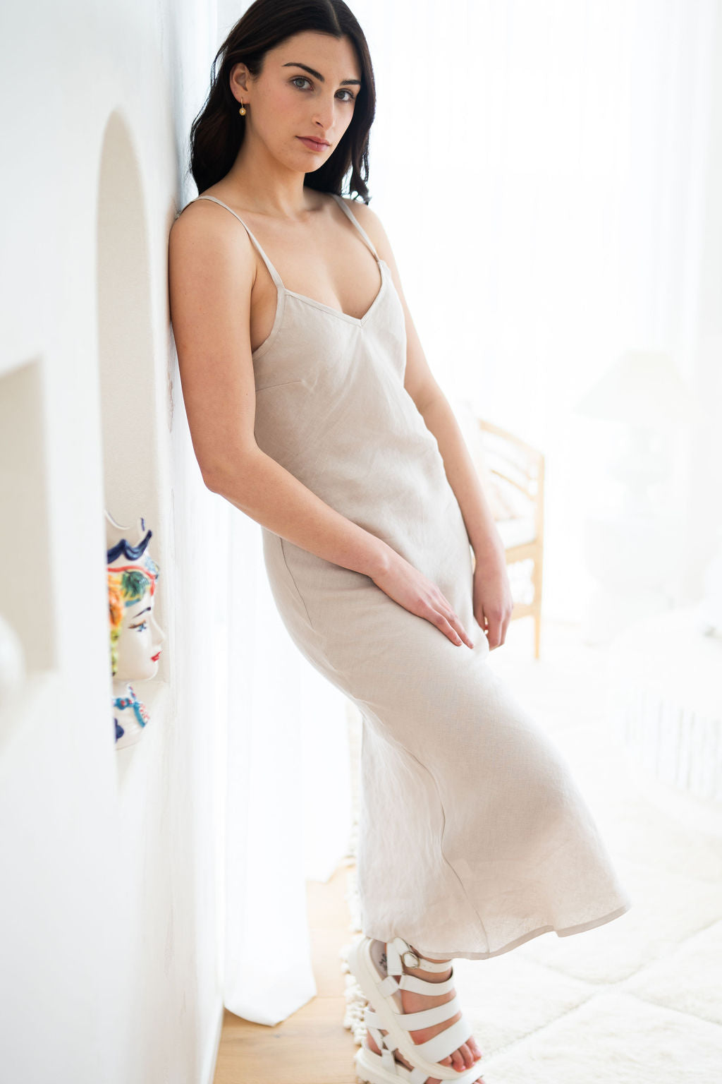 Demi Slip Dress | 100% Linen