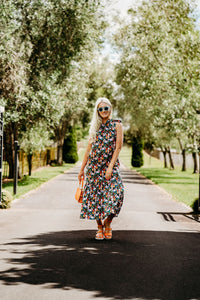 Lara Dress | Summer Botanical - 100% Cotton
