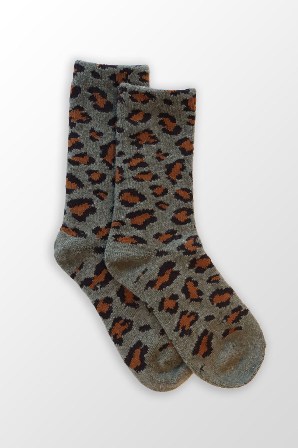 Cheetah Sock | Sage